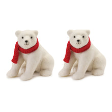 Load image into Gallery viewer, Polar Bear with Scarf (Set of 2)
