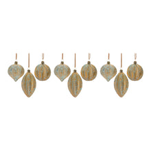 Load image into Gallery viewer, Distressed Ribbed Glass Ornament (Set of 12)
