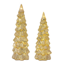 Load image into Gallery viewer, LED Glittered Glass Tree DŽcor (Set of 2)
