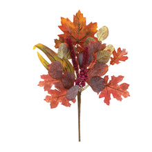 Load image into Gallery viewer, Mixed Fall Foliage Leaf Pick (Set of 6)
