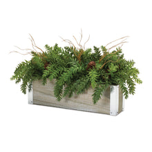 Load image into Gallery viewer, Winter Pine Centerpiece in Wood Planter (Set of 2)
