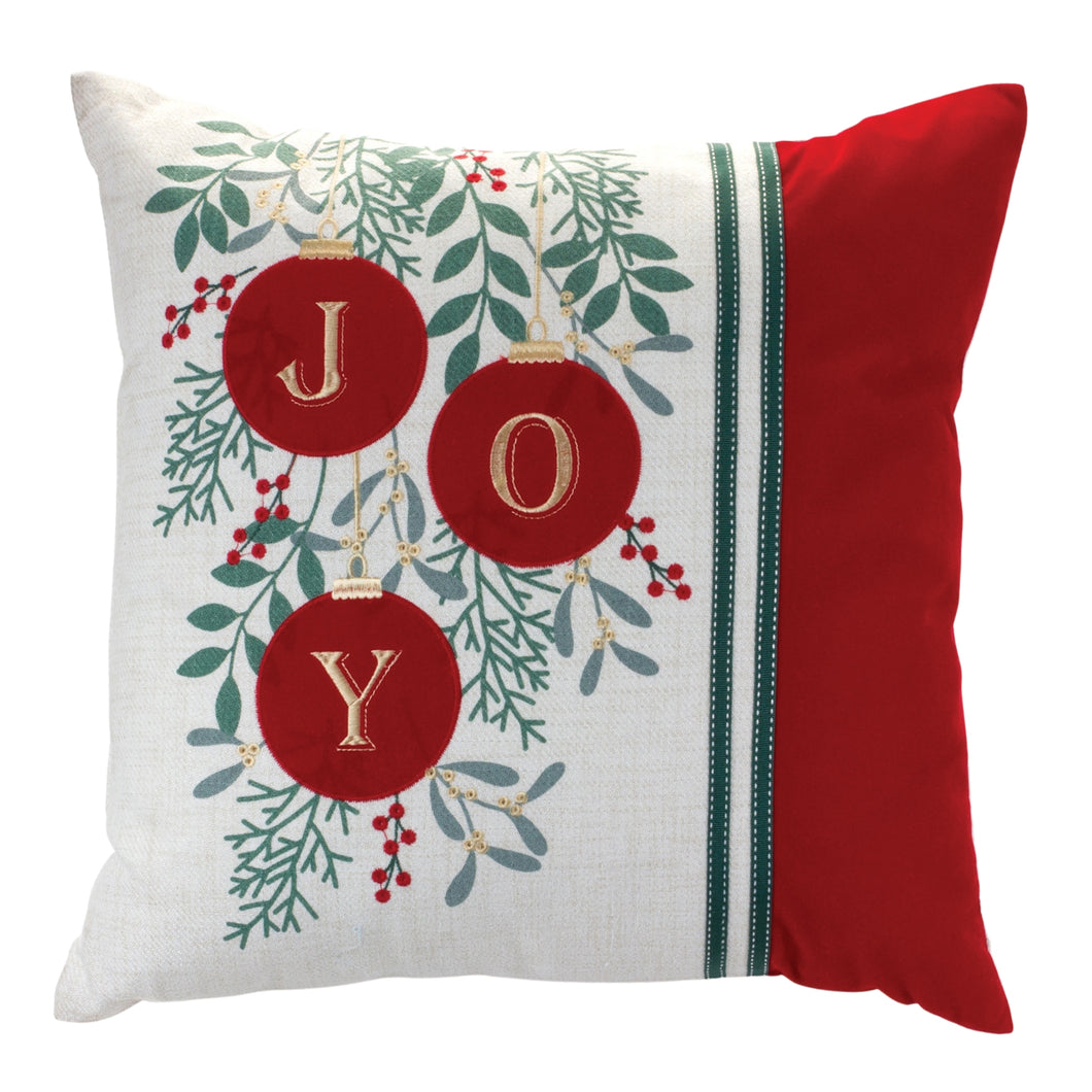 Joy Ornaments Throw Pillow 17