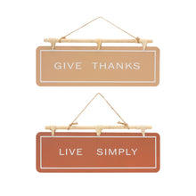 Load image into Gallery viewer, Hanging Fall Sentiment Sign (Set of 2)
