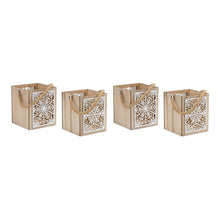 Load image into Gallery viewer, Wooden Snowflake Lantern (Set of 4)
