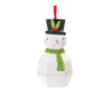 Load image into Gallery viewer, Whimsical Santa and Snowman Ornament (Set of 6)
