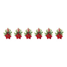 Load image into Gallery viewer, Poinsettia Pine and Eucalyptus Spray (Set of 2)
