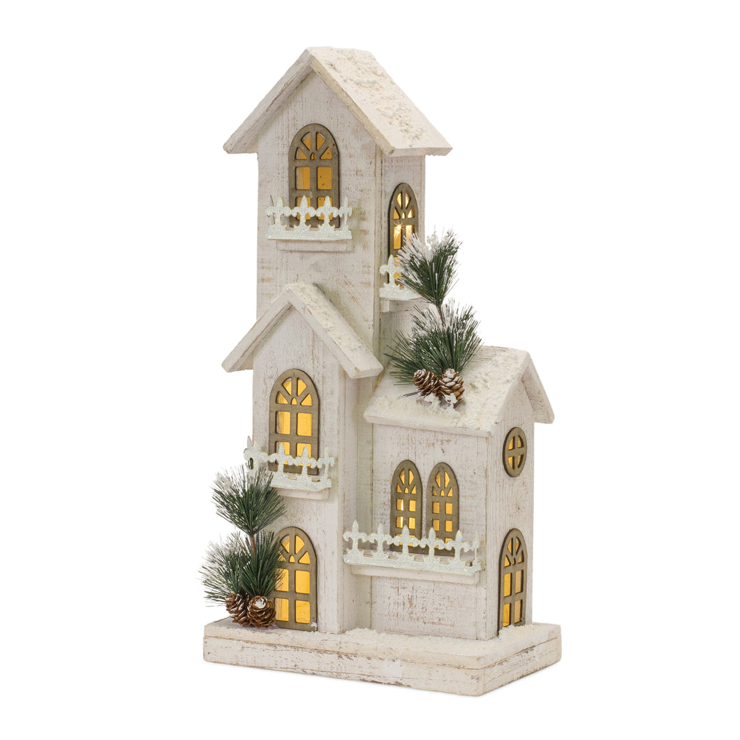 LED Lighted Winter House Display 21