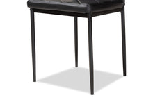 Load image into Gallery viewer, Baxton Studio Blaise Modern and Contemporary Black Faux Leather Upholstered Dining Chair (Set of 4)
