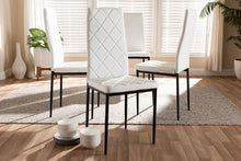 Load image into Gallery viewer, Baxton Studio Blaise Modern and Contemporary White Faux Leather Upholstered Dining Chair (Set of 4)
