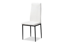Load image into Gallery viewer, Baxton Studio Matiese Modern and Contemporary White Faux Leather Upholstered Dining Chair (Set of 4)
