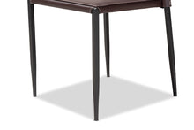 Load image into Gallery viewer, Baxton Studio Pascha Modern and Contemporary Brown Faux Leather Upholstered Dining Chair (Set of 4)
