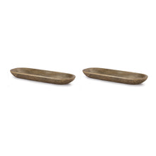 Load image into Gallery viewer, Etched Dough Bowl Tray (Set of 2)
