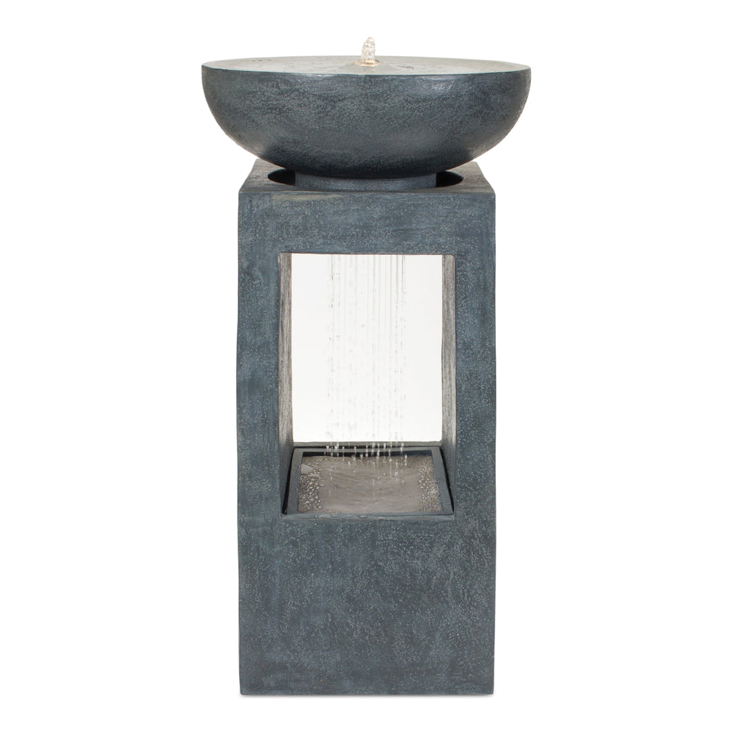 Stone Bowl Fountain with Rain Effect 33
