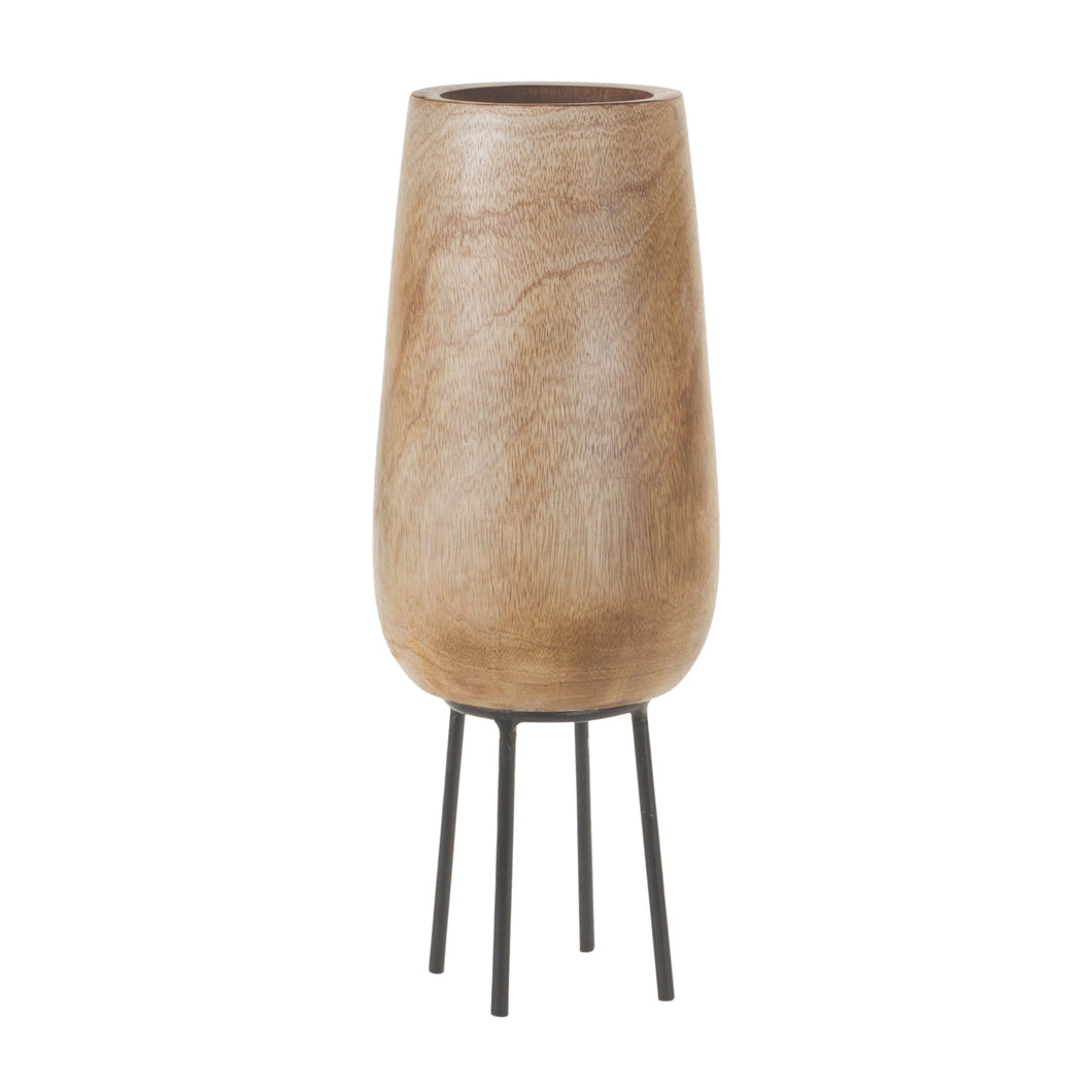 Wood Vase with Stand 15