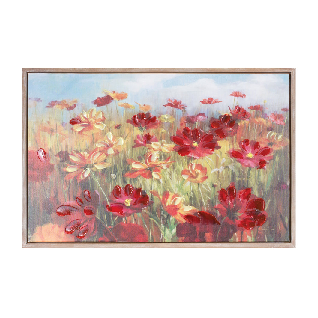 Framed Floral Canvas Art 35.5