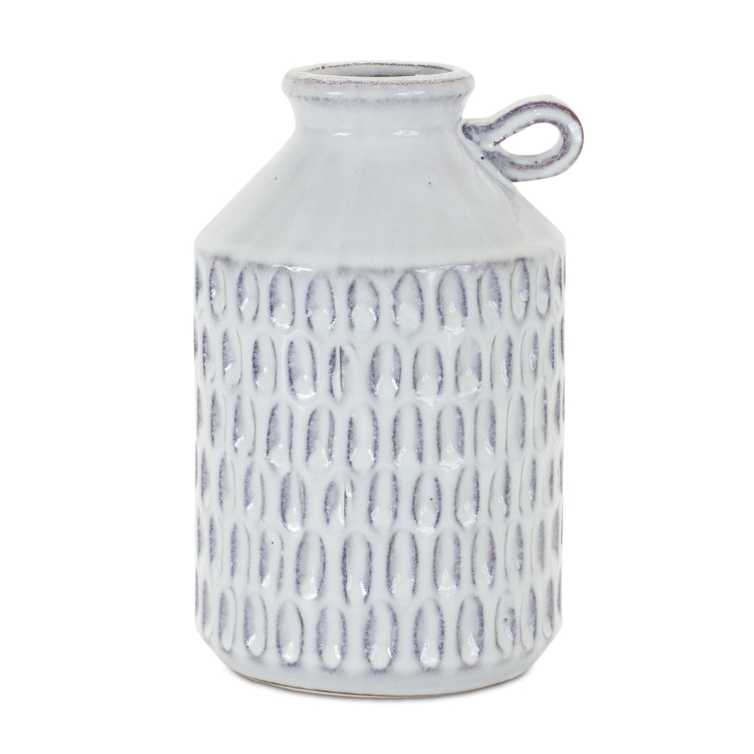 Terra Cotta Vase with Handle 8.25
