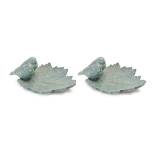 Load image into Gallery viewer, Leaf with Perched Birds (Set of 2)
