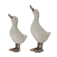 Load image into Gallery viewer, Wicker Duck Figurine (Set of 4)
