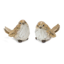 Load image into Gallery viewer, Carved Leaf Bird Figurine (Set of 2)
