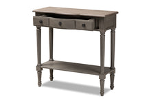 Load image into Gallery viewer, Baxton Studio Noelle French Provincial Gray Finished 1-Drawer Wood Console Table
