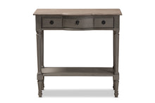 Load image into Gallery viewer, Baxton Studio Noelle French Provincial Gray Finished 1-Drawer Wood Console Table
