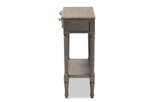 Load image into Gallery viewer, Baxton Studio Noelle French Provincial Gray Finished 1-Drawer Wood Console Table

