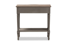 Load image into Gallery viewer, Baxton Studio Noelle French Provincial Gray Finished 1-Drawer Wood Console Table
