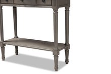 Load image into Gallery viewer, Baxton Studio Noelle French Provincial Gray Finished 1-Drawer Wood Console Table
