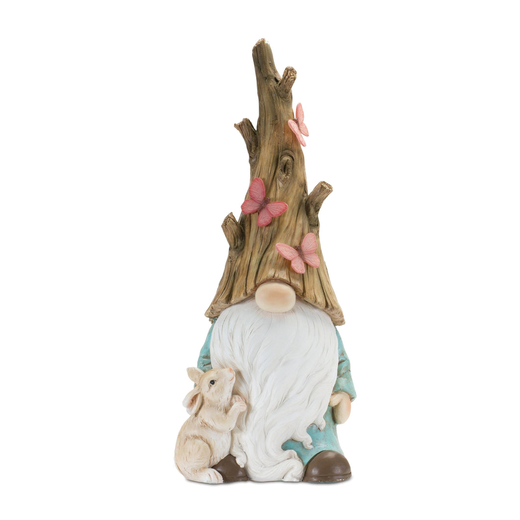 Tree Trunk Gnome Statue 24.75