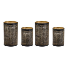 Load image into Gallery viewer, Abstract Punched Metal Candle Holder (Set of 2)
