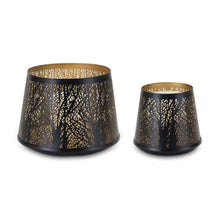 Load image into Gallery viewer, Tapered Punched Metal Candle Holder (Set of 4)
