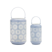 Load image into Gallery viewer, Punched Metal Lantern Candle Holder (Set of 2)
