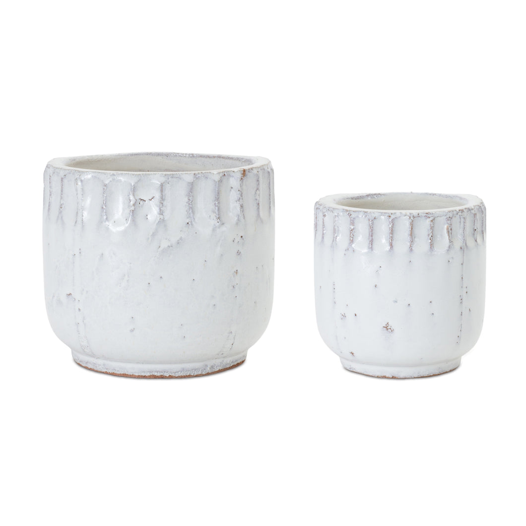 Distressed Terra Cotta Planter (Set of 2)