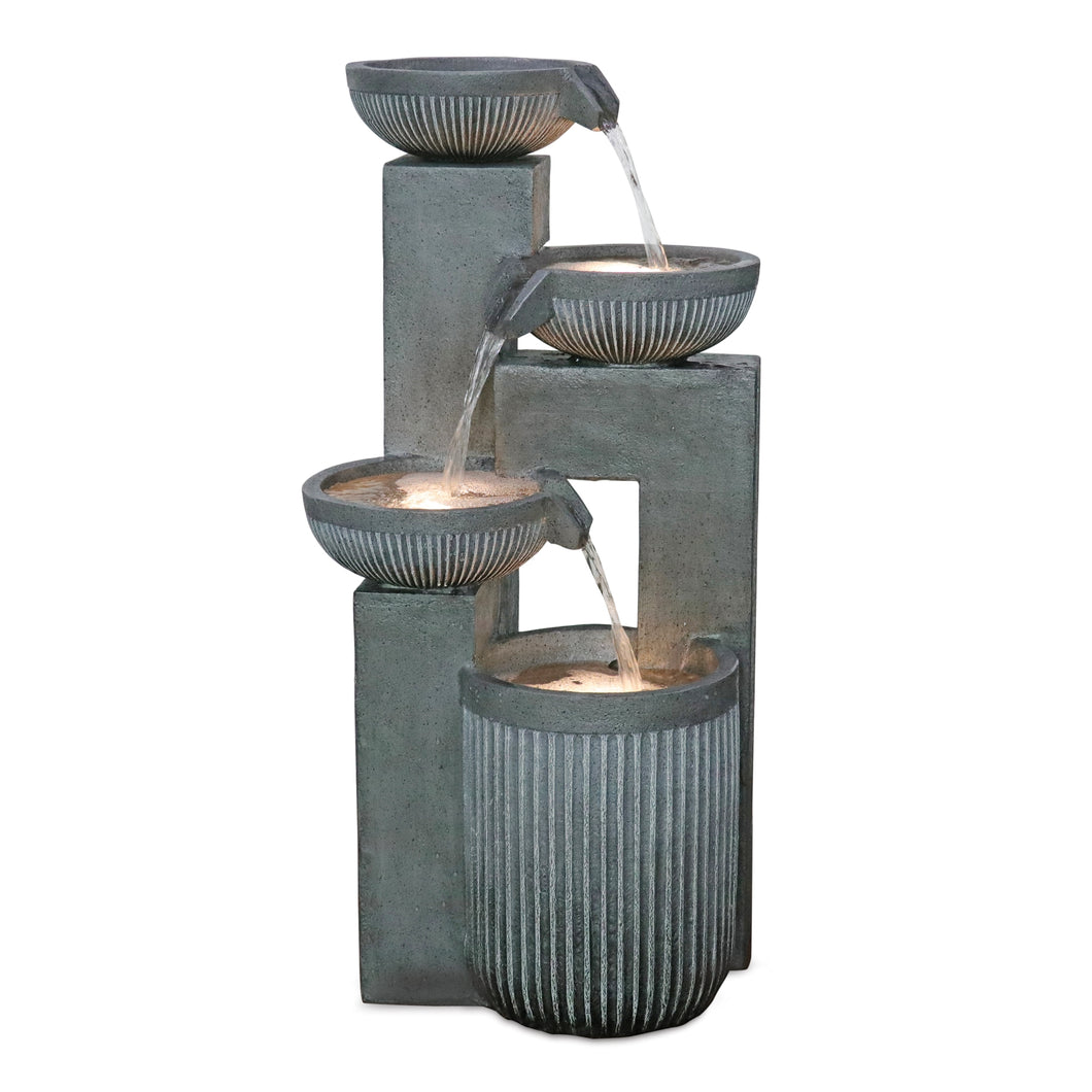 Stone Cascading Bowl Fountain 33