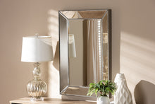 Load image into Gallery viewer, Baxton Studio Emelie Modern and Contemporary Antique Silver Finished Accent Wall Mirror
