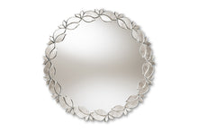 Load image into Gallery viewer, Baxton Studio Luiza Modern and Contemporary Silver Finished Round Petal Leaf Accent Wall Mirror
