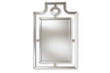 Load image into Gallery viewer, Baxton Studio Iria Modern and Contemporary Silver Finished Pagoda Wall Accent Mirror
