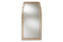 Load image into Gallery viewer, Baxton Studio Alice Modern and Contemporary Queen Anne Style Antique Gold Finished Accent Wall Mirror

