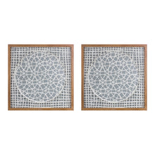 Load image into Gallery viewer, Framed Paper Mache Wall Art 19.5&quot;SQ
