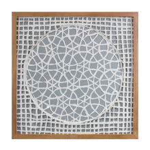 Load image into Gallery viewer, Framed Paper Mache Wall Art 19.5&quot;SQ
