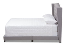 Load image into Gallery viewer, Baxton Studio Alesha Modern and Contemporary Grey Fabric Upholstered Full Size Bed
