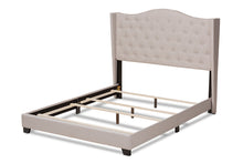 Load image into Gallery viewer, Baxton Studio Alesha Modern and Contemporary Beige Fabric Upholstered Full Size Bed
