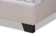 Load image into Gallery viewer, Baxton Studio Alesha Modern and Contemporary Beige Fabric Upholstered King Size Bed

