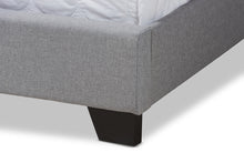 Load image into Gallery viewer, Baxton Studio Brady Modern and Contemporary Light Grey Fabric Upholstered King Size Bed
