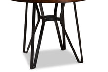 Load image into Gallery viewer, Baxton Studio Carvell Rustic and Industrial Dark Brown Faux Leather Upholstered 5-Piece Pub Set
