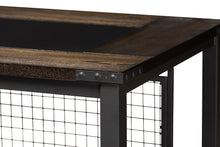 Load image into Gallery viewer, Baxton Studio Arcene Rustic and Industrial Antique Grey Fabric Upholstered 5-Piece Pub Set
