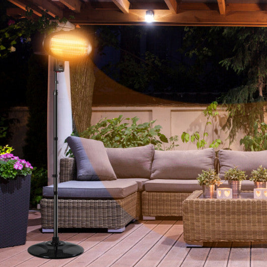 1500 W Electric Patio Heater Freestanding Halogen Warmer