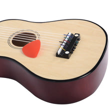 Load image into Gallery viewer, Brown 25&quot; Beginners Kids Guitar 6 String with Pick

