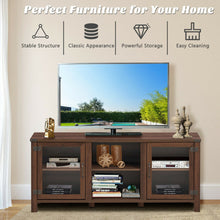 Load image into Gallery viewer, TV Stand Entertainment Center for TV&#39;s with Storage Cabinets-Walnut
