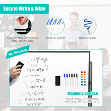 Load image into Gallery viewer, 48 x 36 Inch Mobile Magnetic Double-Sided Reversible Whiteboard Height Adjust
